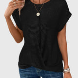 Anabelle - Elegant Blouse with Crew Neck