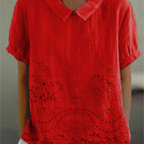 Kayla - Embroidered Floral Blouse