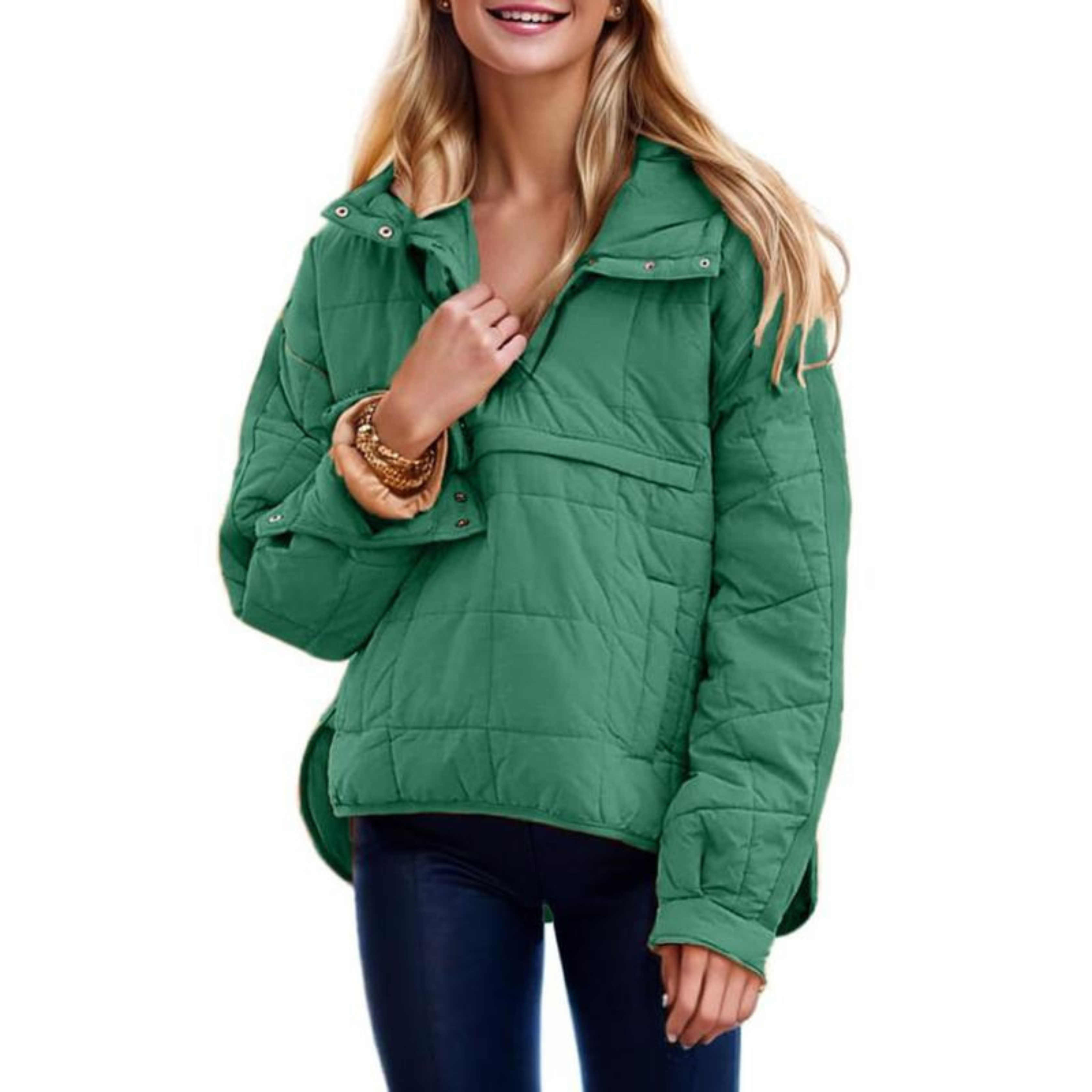 Jocelyn - Oversized Hooded Pullover Jacket