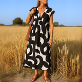 Alyssa - Flowing dress with V-neck