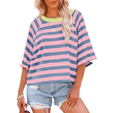 LOUISE - Trendy Loose Fit Summer Crewneck Top