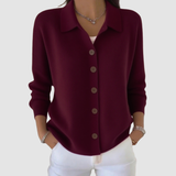 Leah - Soft Button-Up Knit Cardigan