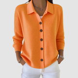 Leah - Soft Button-Up Knit Cardigan