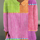 Amelia - Playful Patchwork Blouse