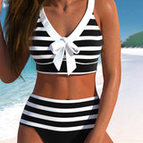 Florence - High Waist Striped Bikini