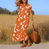 Alyssa - Flowing dress with V-neck