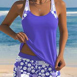 Chloé - Swimsuit Tank Top with Printed Boxer Set