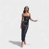 Ava - Sleeveless Satin Dress