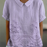 Kayla - Embroidered Floral Blouse