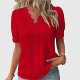 Cécile - Elegant V-Neck Blouse
