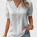 Cécile - Elegant V-Neck Blouse