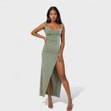 Adrienne - Long Dress with Open Back