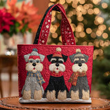 Handmade Bag - Trio of Schnauzers