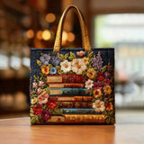 Handmade Bag - Floral and Books