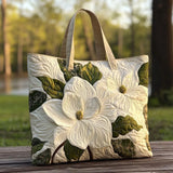 Handmade Bag - White Lilies