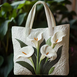 Handmade Bag - White Calla Lilies