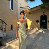 Justine - Maxi Dress in Satin