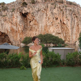 Justine - Maxi Dress in Satin
