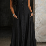 Naomi - Long Denim Dress