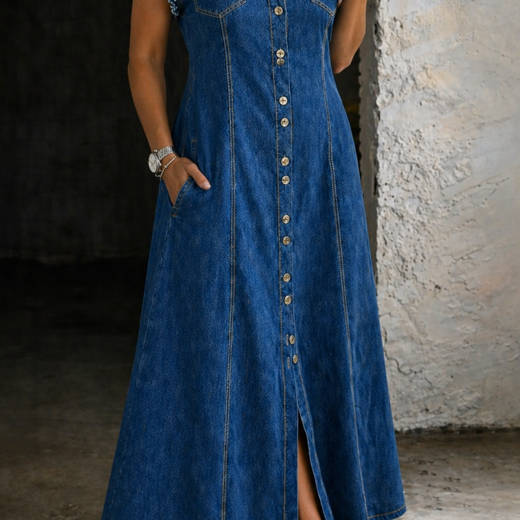Mila - Plus Size Denim Dress