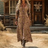 Laurence - Casual Long Sleeve Dress Inspired by Vintage