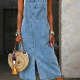 Anna - Casual Denim Jumper Dress