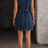 Louise - Casual Denim Overall Dress