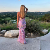 Renée - Long Dress with Ruffles