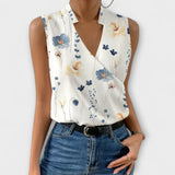 Corinne - Sophisticated V-neck Top