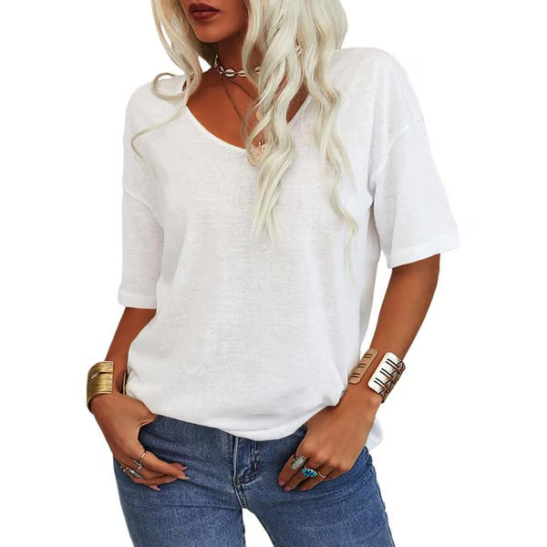 VIVIANE - Loose Lightweight Minimalist T-Shirt