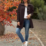 Dahlia - Classic Button-Down Oversized Coat