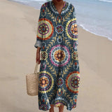 Mackenzie - Boho Dress with Ethnic Print