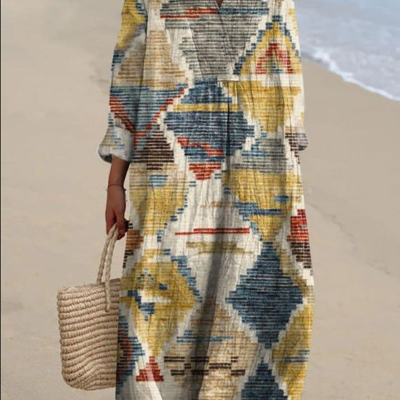 Anabelle - Bohemian-Inspired Dress with Ethnic Prints