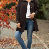 Dahlia - Classic Button-Down Oversized Coat