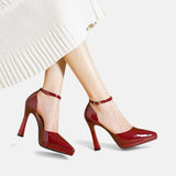 Amy Leather Heels