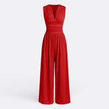 Alice - Chic Sleeveless Jumpsuit with Wide Legs