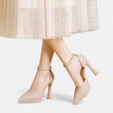 Amy Leather Heels