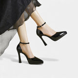 Amy Leather Heels