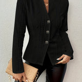 Maya - Sculpted Button Jacket