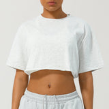 MÉLANIE - Women Relaxed Fit Crop Tee