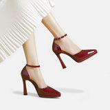 Amy Leather Heels
