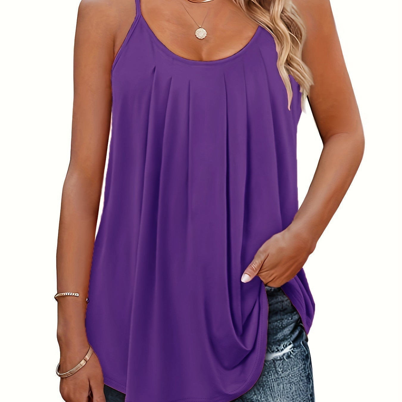 DOMINIQUE - Women Lightweight Spaghetti Strap Fit Summer Top