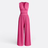 Adèle - Chic Sleeveless Jumpsuit with Wide Legs