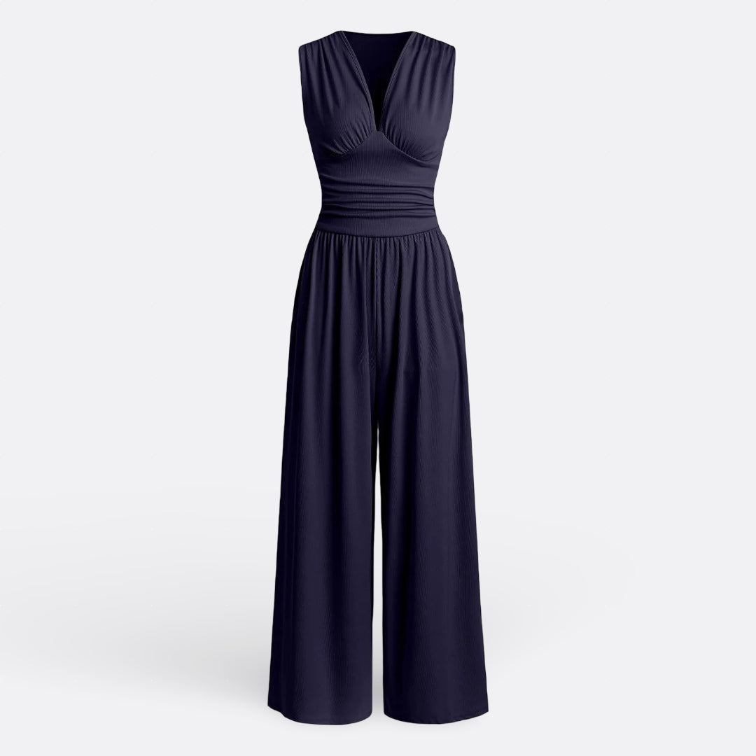 Alice - Chic Sleeveless Jumpsuit with Wide Legs