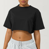 MÉLANIE - Women Relaxed Fit Crop Tee