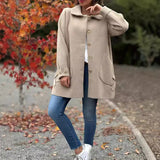 Dahlia - Classic Button-Down Oversized Coat