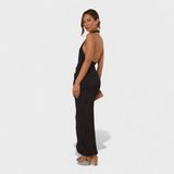 Alana - Long Dress with Pleats