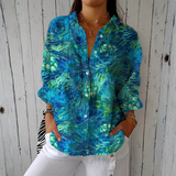Lucie - Shirt with Feather Print