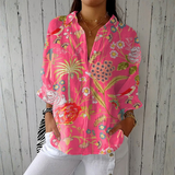 Rose - Tropical Floral Print Shirt
