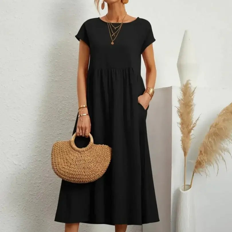 Céleste - Midi Dress with Pockets